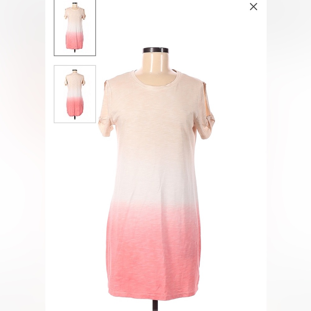Sanctuary Casual Ombré XS Shift Crew Neck Short Dress Color Block